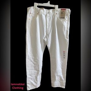NWT Levi’s 501 Original W36 L30 White Jeans